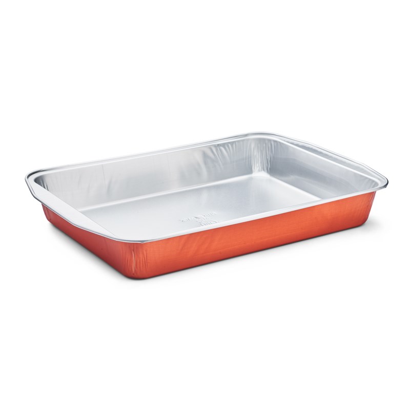 3232ml Copper alu coated container w/outside handles - euro pal