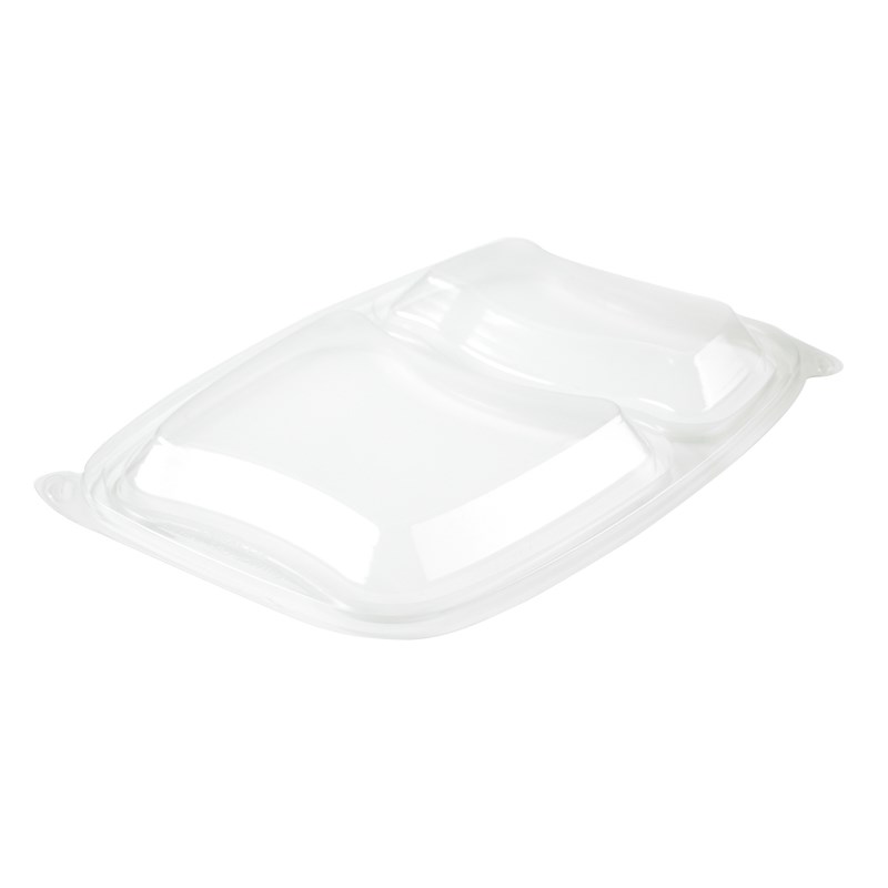 PP lid 254x174mm 2 comp w/anti-fog feature - euro pal