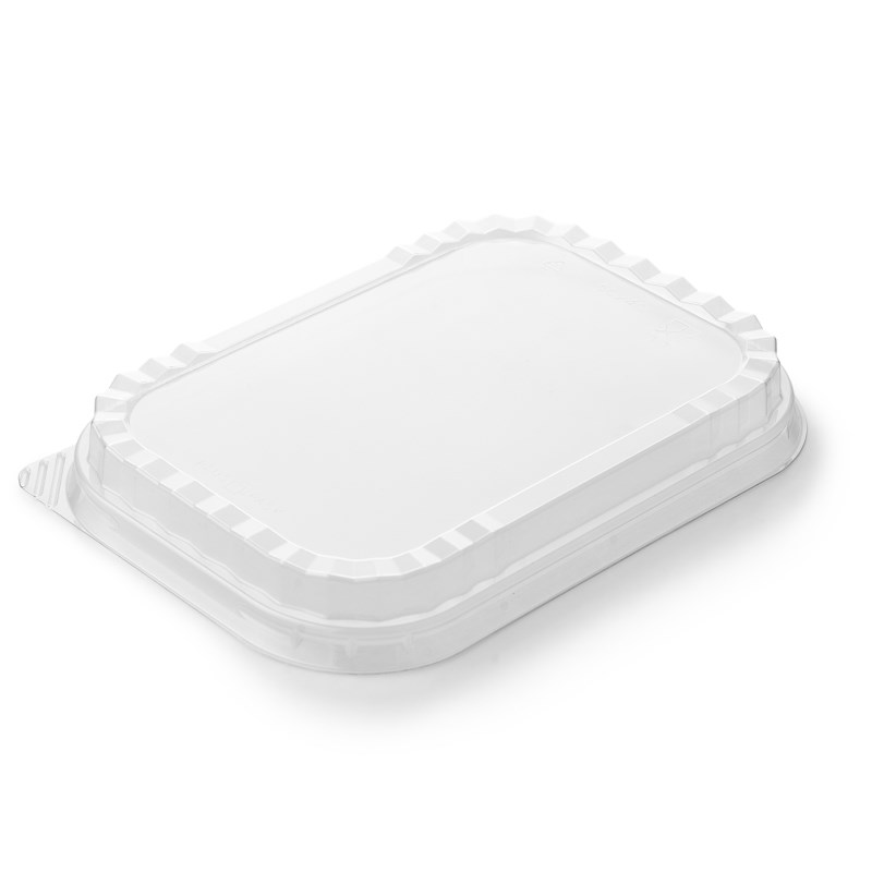 Dpet lid 227x157mm w/anti-fog, stackable features - euro pal