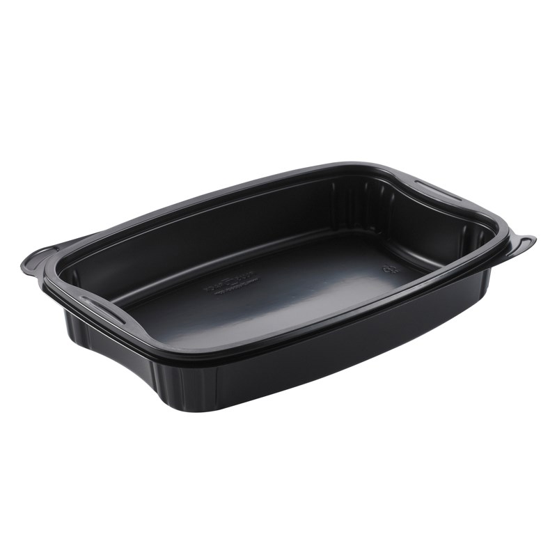 980ml Black ppchalk tray w/reverse handles - euro pal