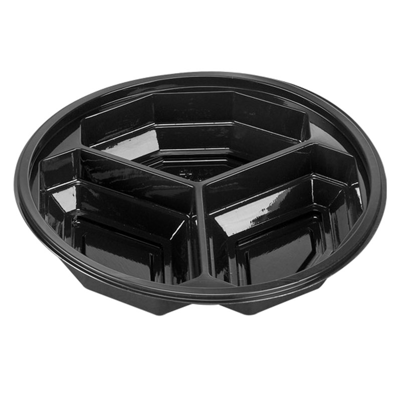 510ml Black rpet tray - euro pal