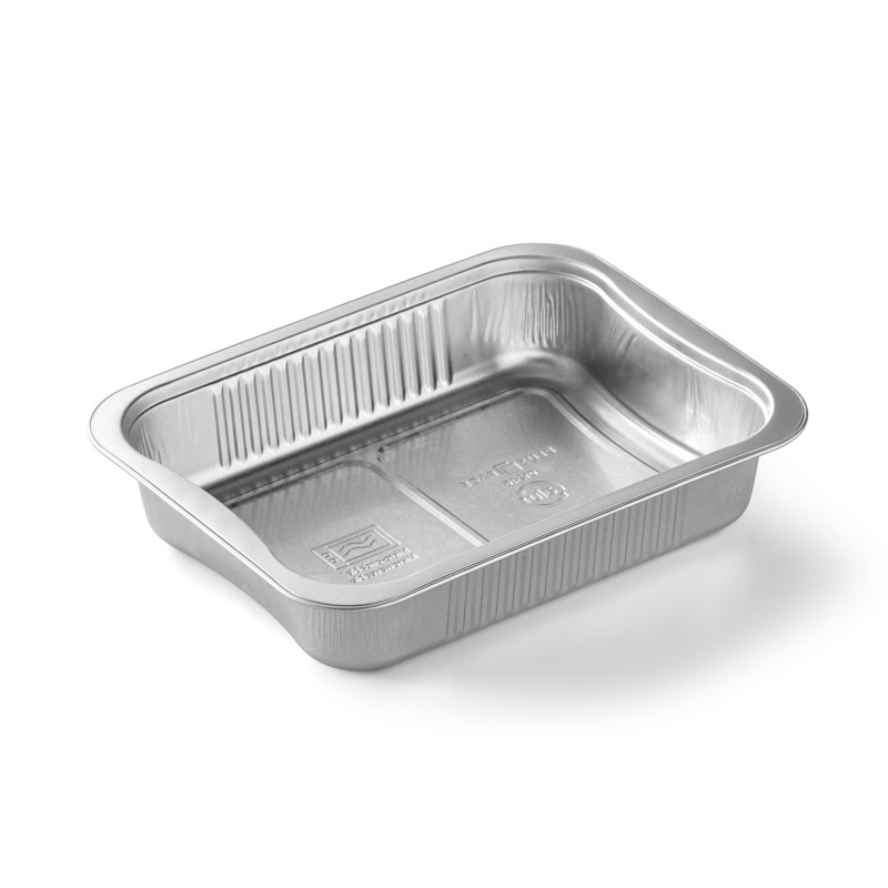 1178ml Aluminium container w/reverse handles - euro pal