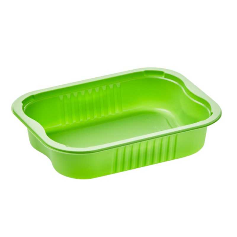 576ml Green ppchalk tray w/reverse handles - euro pal