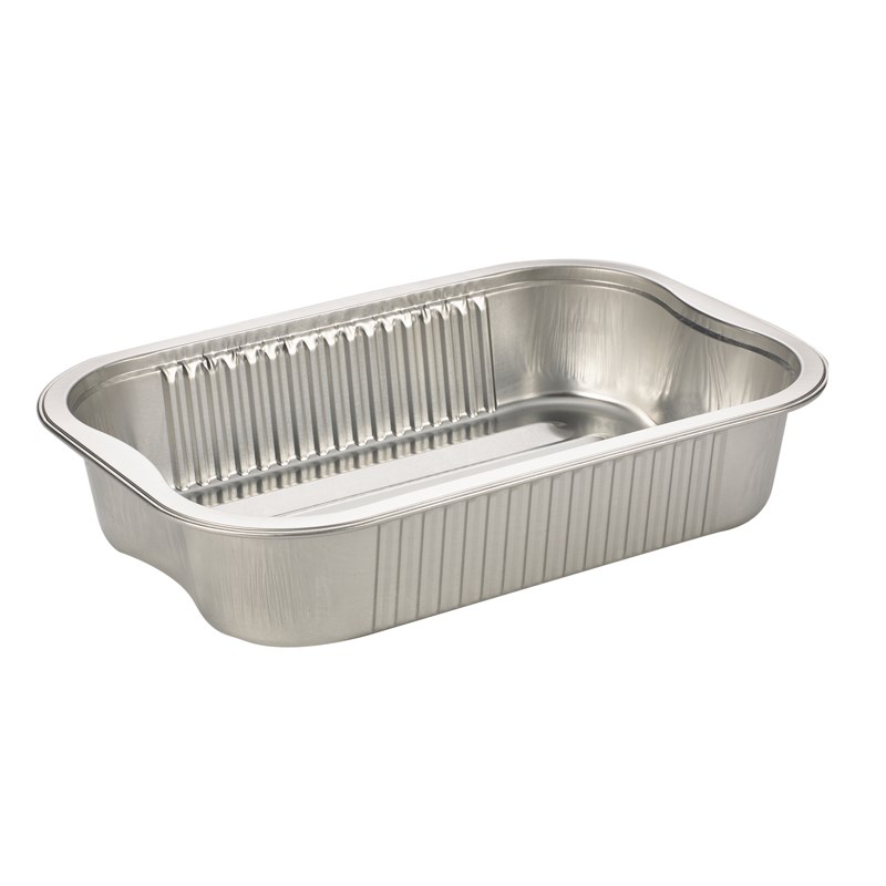 1000ml Alu coated container w/ridged bottom, reverse handles - euro pal