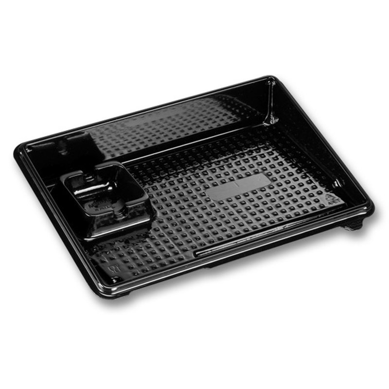 341ml Black rpet tray - euro pal