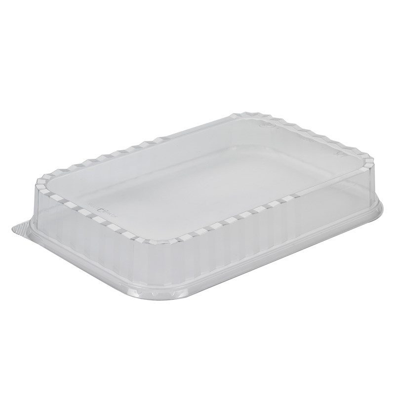 Dpet lid 300x200mm w/anti-fog, stackable features - euro pal