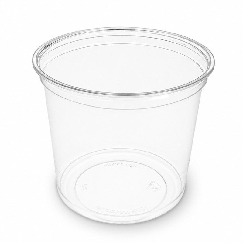 740ml Clear rpet tray - euro pal