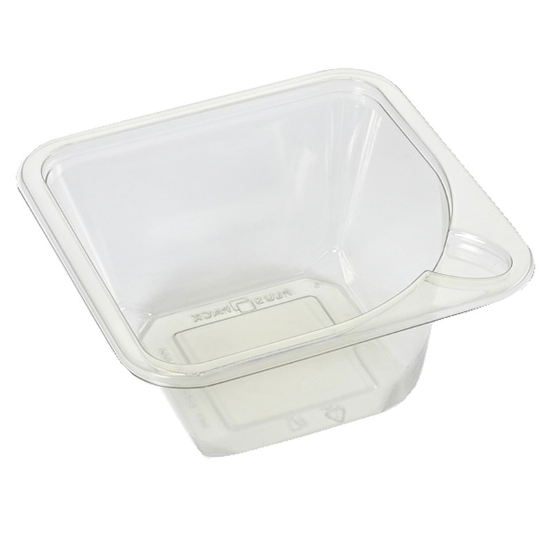 400ml Clear rpet tray w/safesnack™ - euro pal