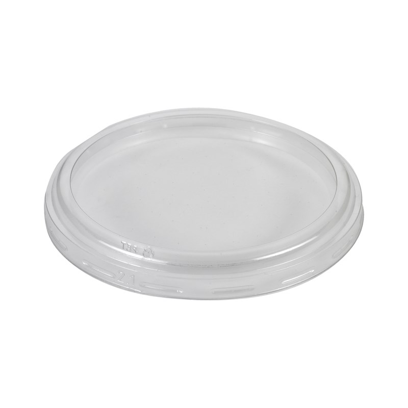Rpet lid Ø129mm w/stackable feature - bulk transpac