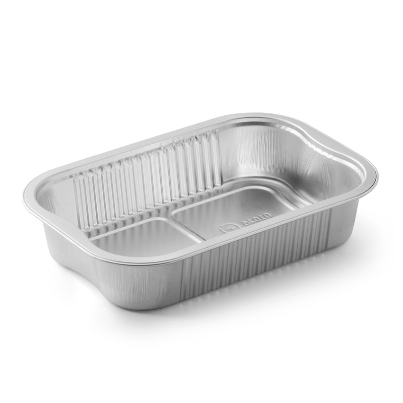 1020ml Aluminium container w/reverse handles - bulk transpac