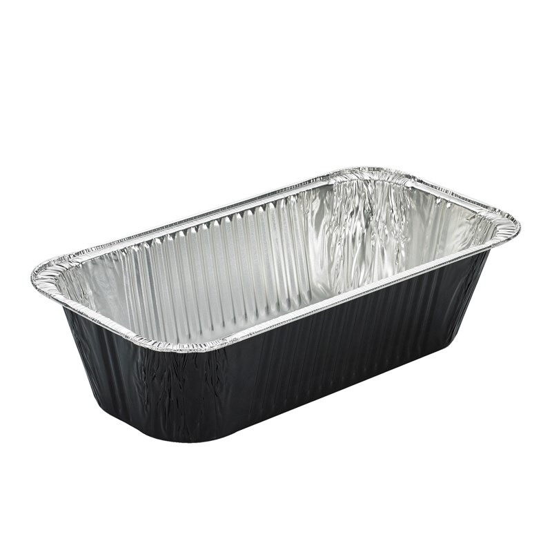 GN1/3 2800ml black alu coated container - euro pal