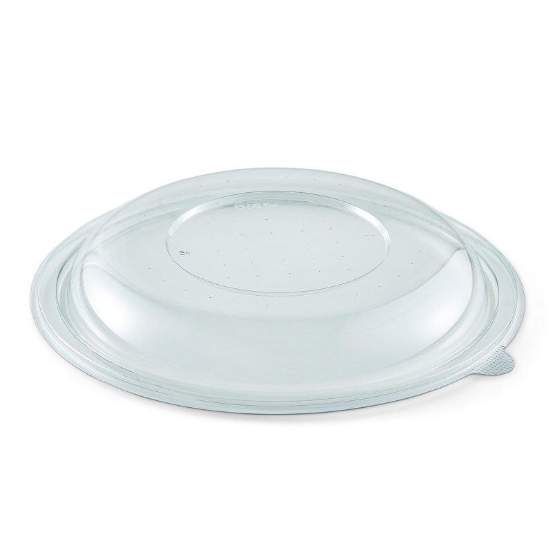 Rpet lid Ø232mm w/leak-proof, stackable features - euro pal