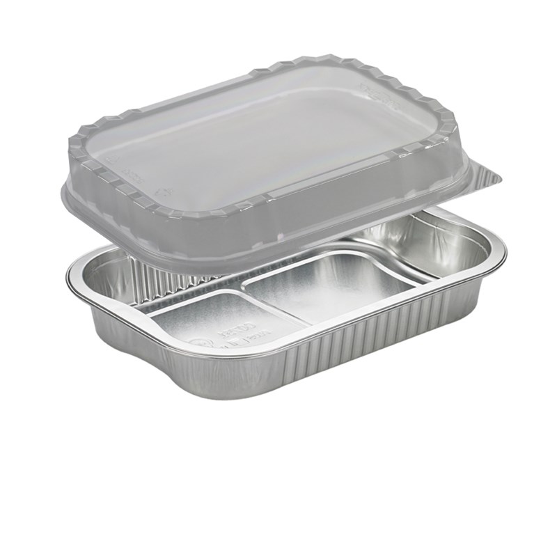Set - 10pack 788ml Aluminium container w/reverse handles - euro pal