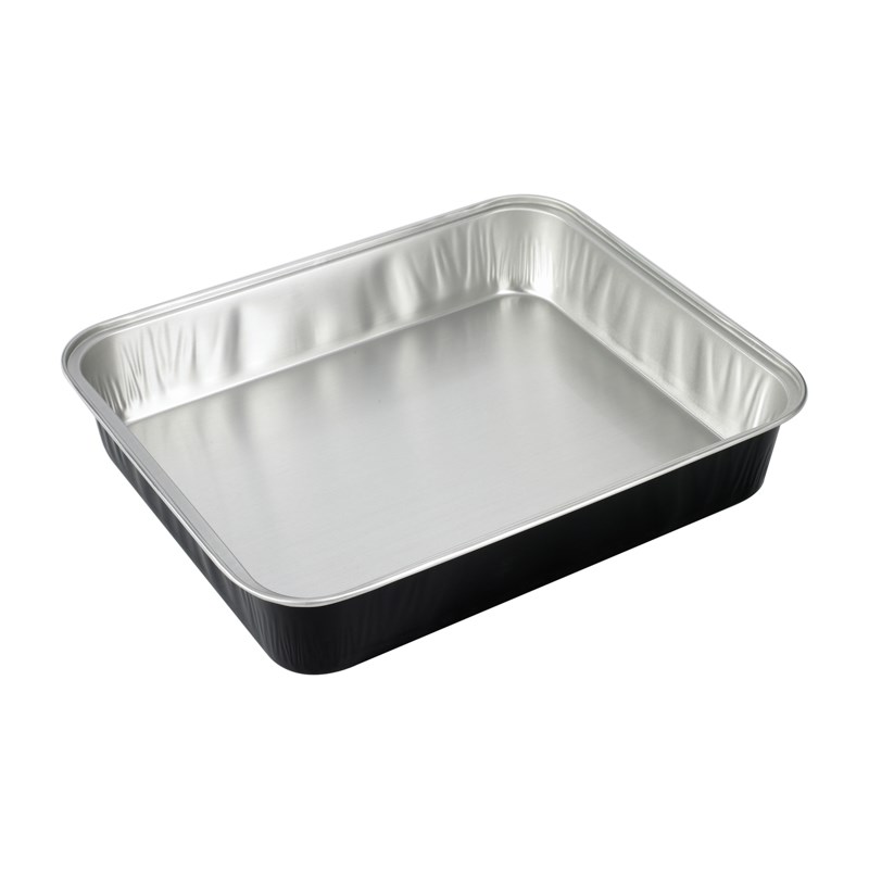 3900ml Black alu coated container - euro pal