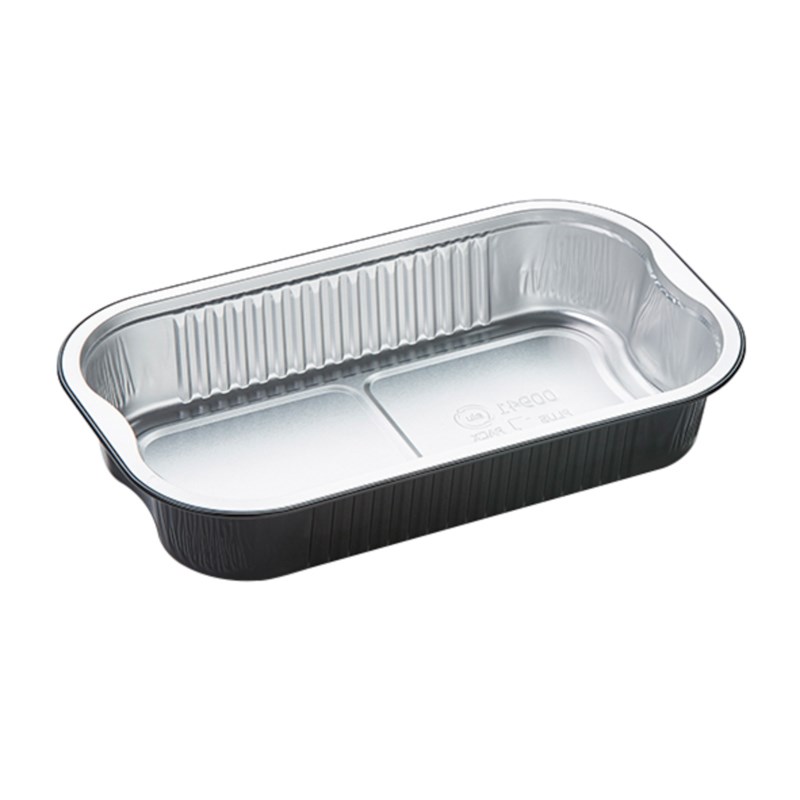 964ml Black alu coated container w/reverse handles - euro pal