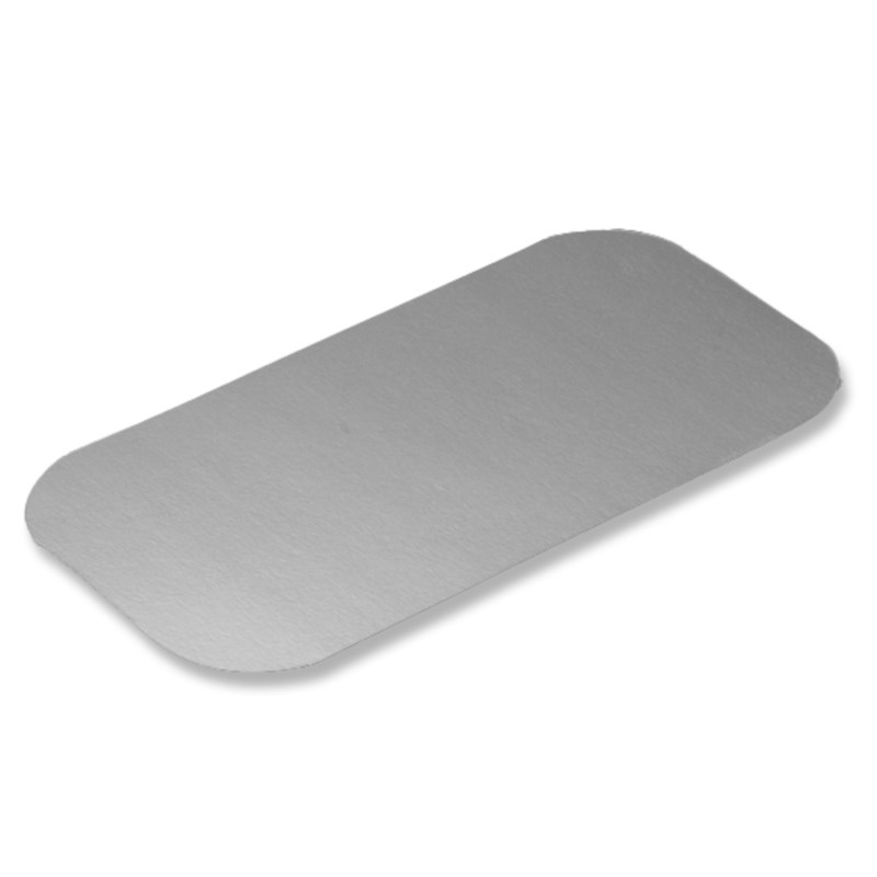 Cardboard/pe/al lid 245x125mm