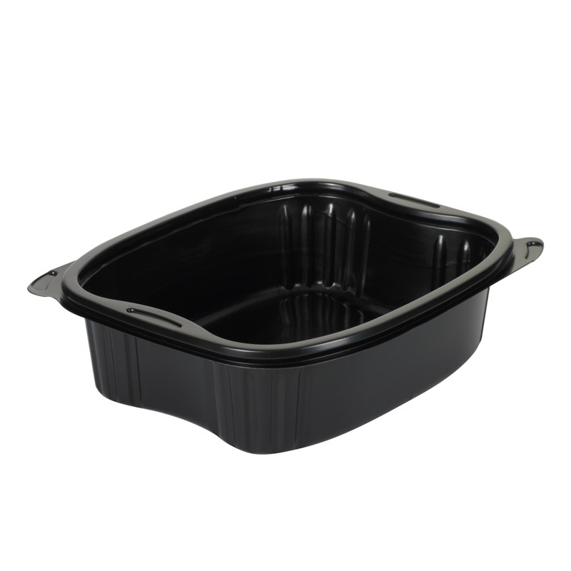 900ml Black ppchalk tray w/reverse handles - euro pal
