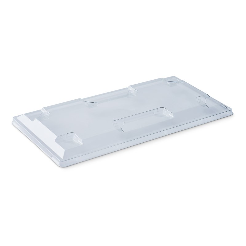 Rpet lid 294x145mm w/stackable feature - euro pal