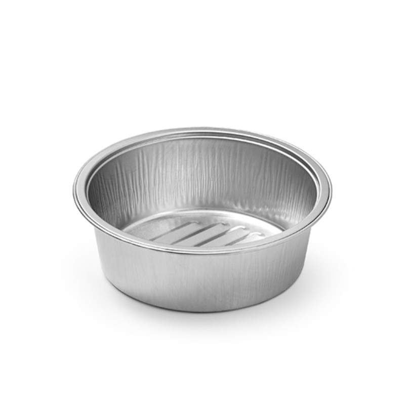 440ml Aluminium container w/ridged bottom - bulk transpac