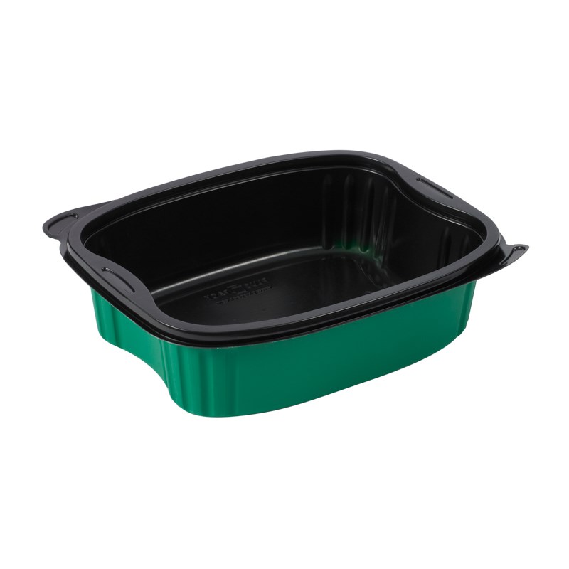 900ml Green ppchalk tray w/reverse handles - euro pal