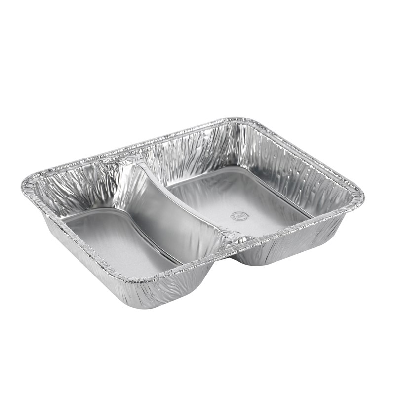 1140ml Aluminium container 2 comp - euro pal