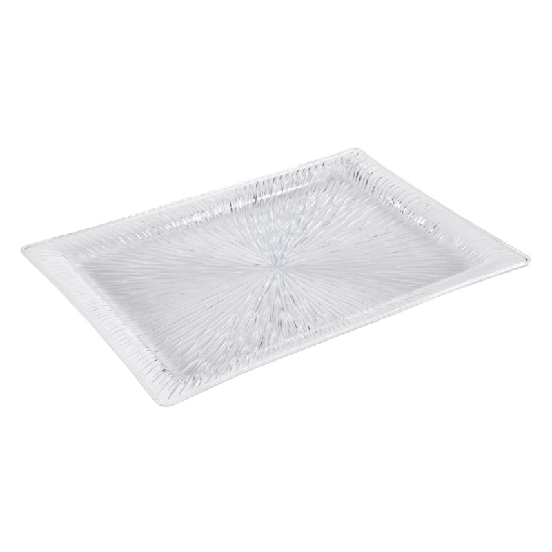 3pack Clear PS platter 472x324mm - euro pal