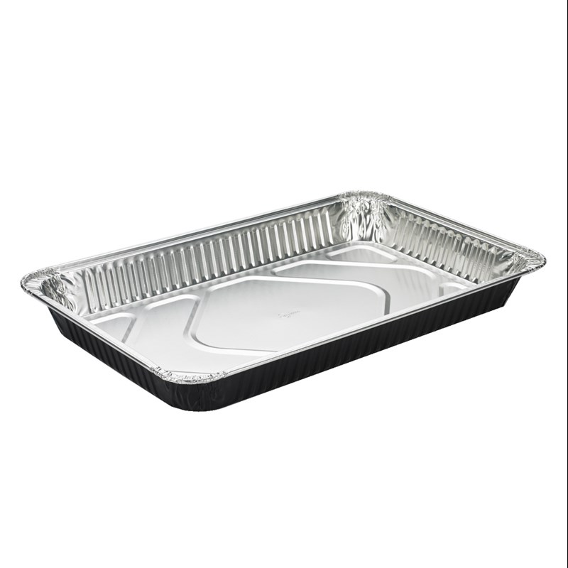 GN1/1 6800ml black alu coated container - euro pal