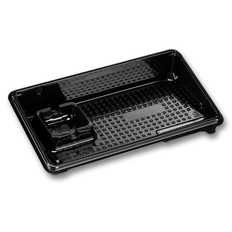 247ml Black rpet tray - euro pal
