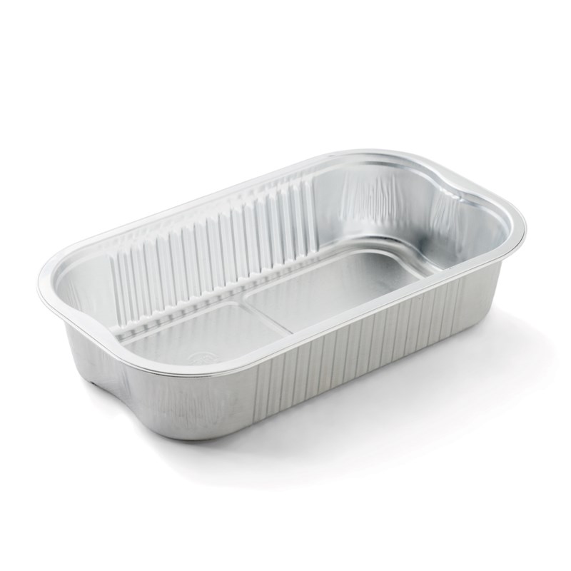 1079ml Aluminium container w/reverse handles - bulk transpac