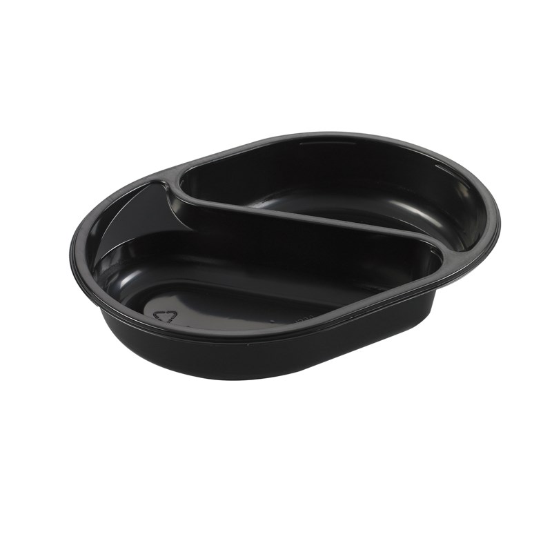 895ml Black ppchalk tray 2 comp - euro pal