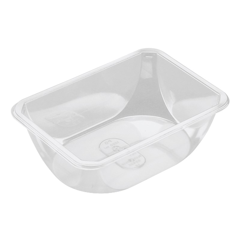 1000ml Clear rpet tray - euro pal