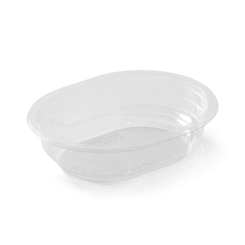 296ml Clear dpet tray - bulk transpac