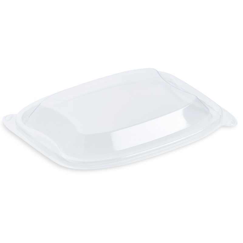 PP lid 190x155mm w/anti-fog, venting features - euro pal