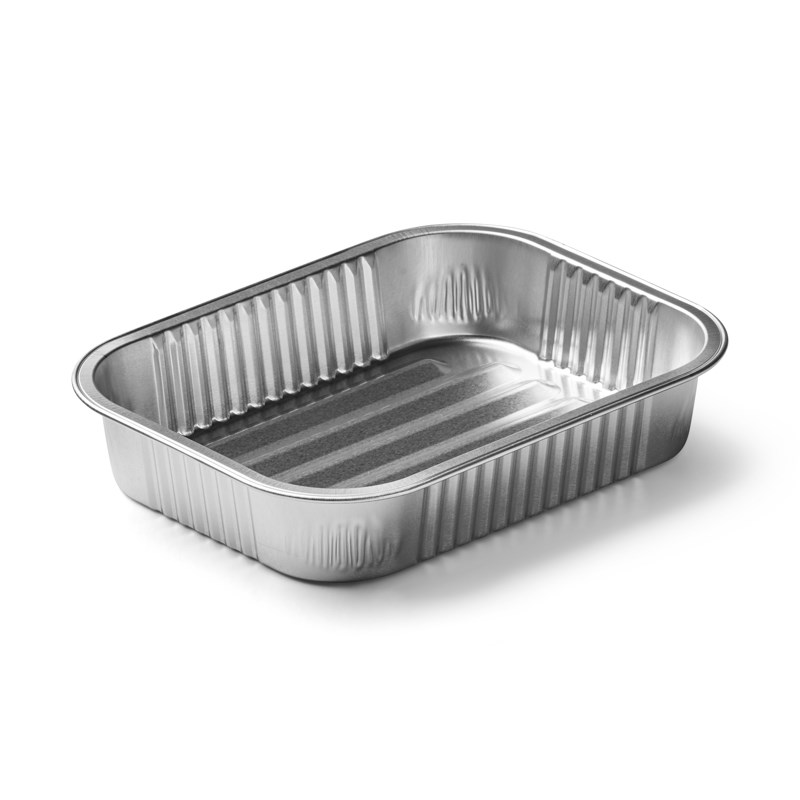 593ml Aluminium container w/ridged bottom - euro pal