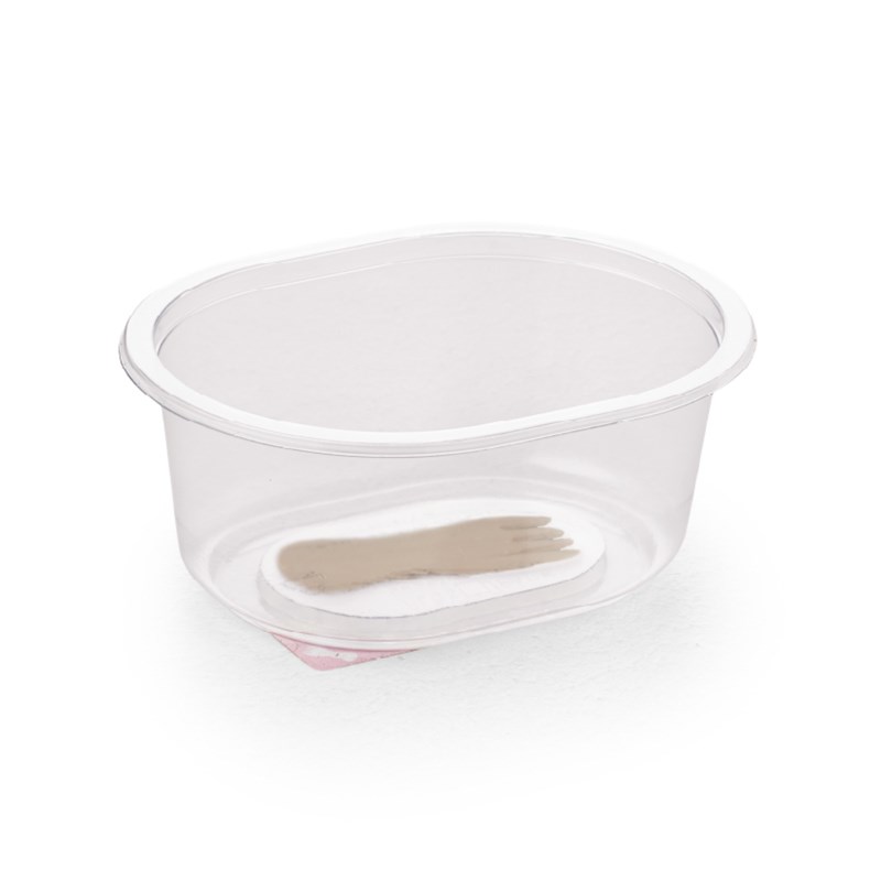 465ml Clear rpet tray w/safesnack™ - euro pal