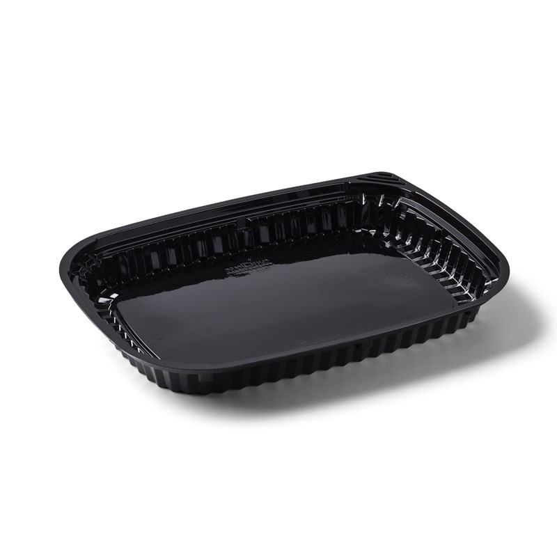 550ml Black rpet tray - euro pal
