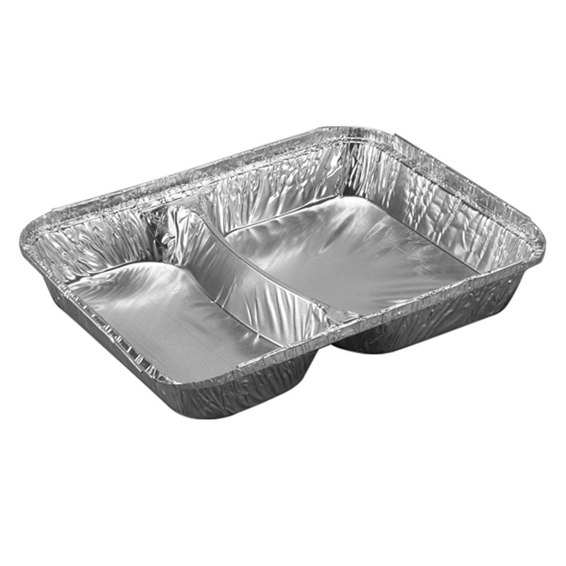 775ml Aluminium container 2 comp - euro pal