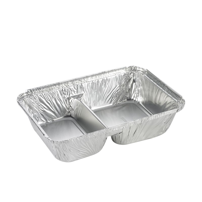 920ml Aluminium container 2 comp - euro pal