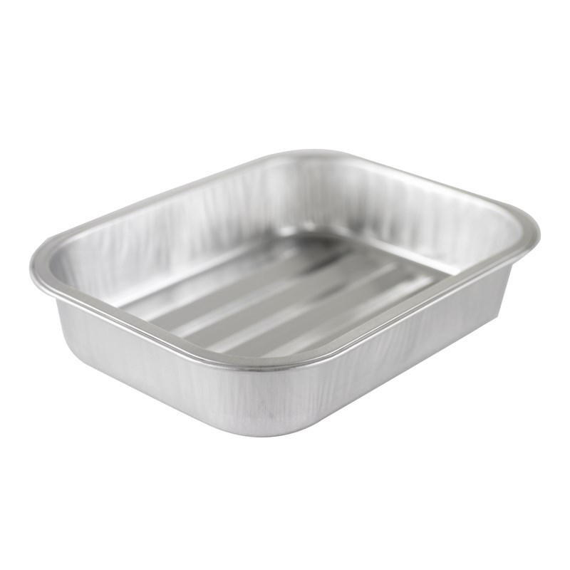 612ml Aluminium container w/ridged bottom - euro pal