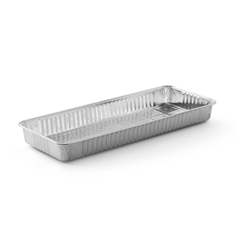 1650ml Aluminium container w/perforated bottom - bulk chep