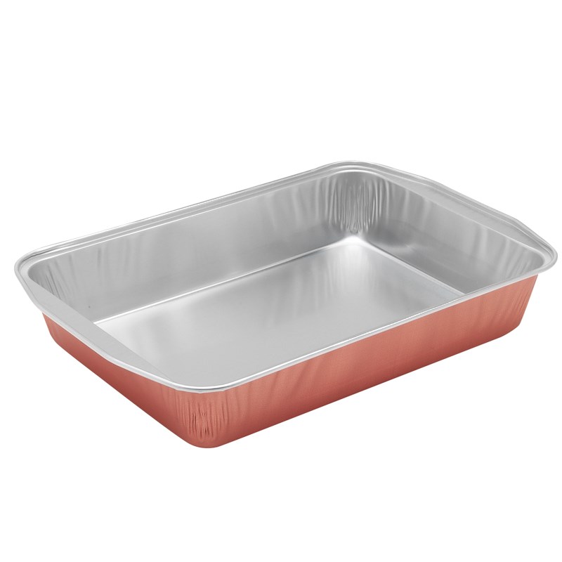 3895ml Copper alu coated container w/outside handles - euro pal