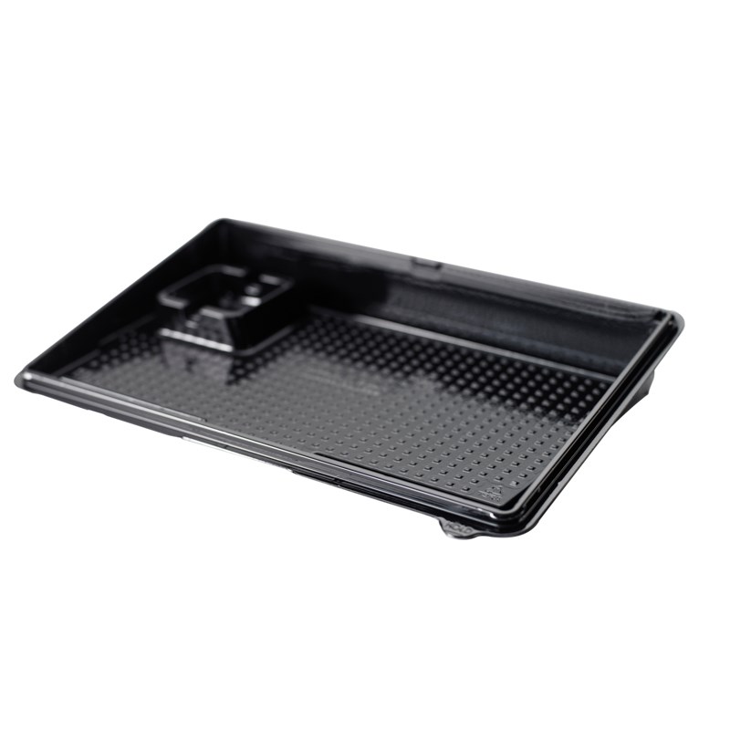 600ml Black rpet tray - euro pal