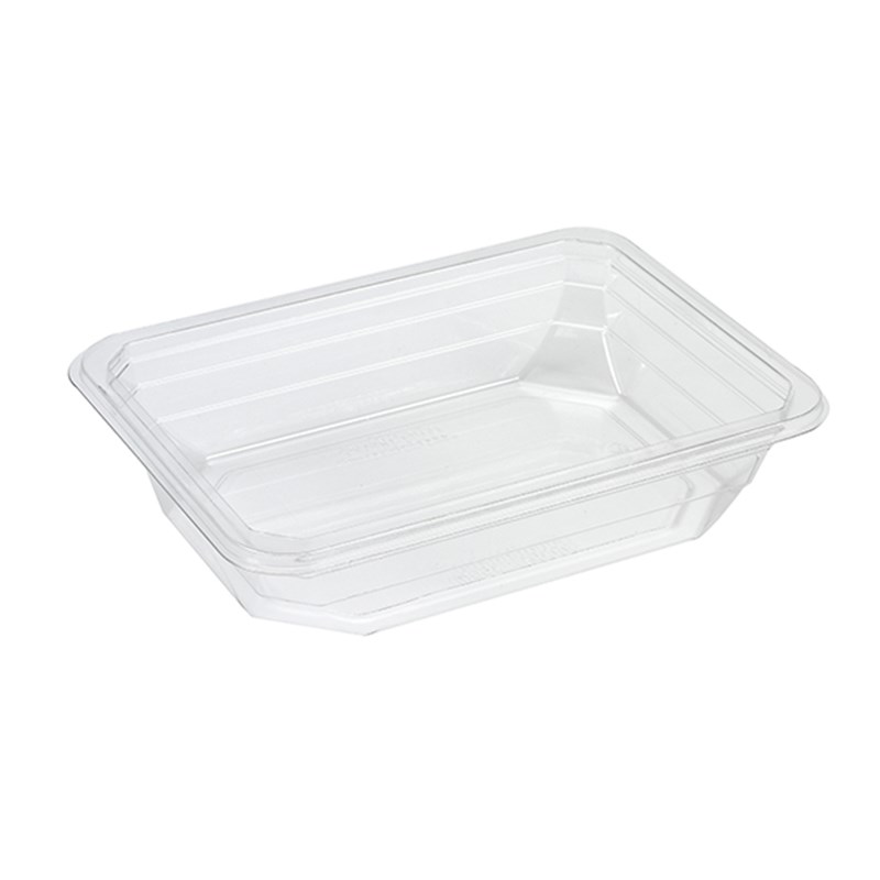 350ml Clear dpet tray - bulk transpac