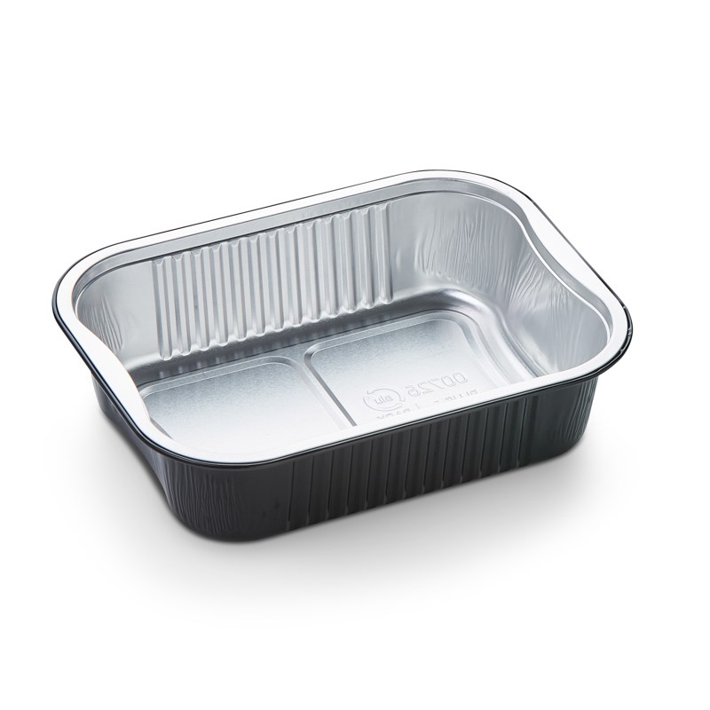750ml Black alu coated container w/reverse handles - euro pal