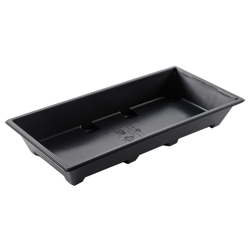 900ml Black rpet tray - euro pal